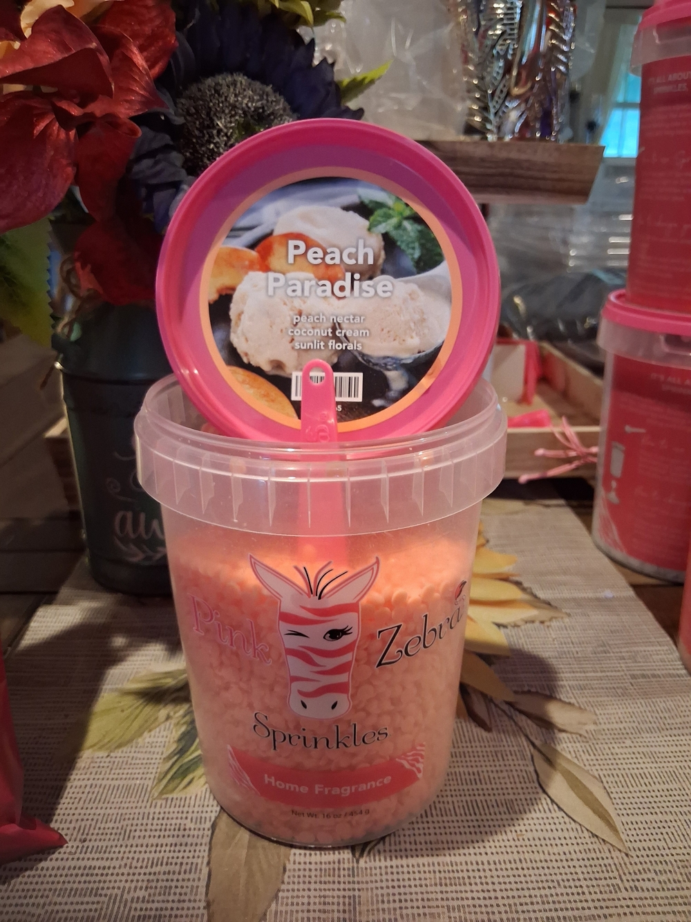 Pink Zebra Peach Paradise Sprinkles - Pink & Cream